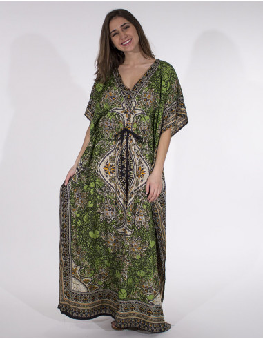Robe Kaftan Polyester Imprime