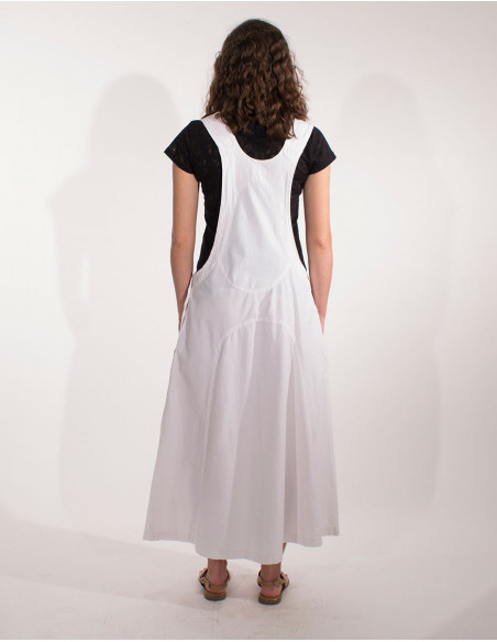 Cotton Top Dress with Sw Dungarees