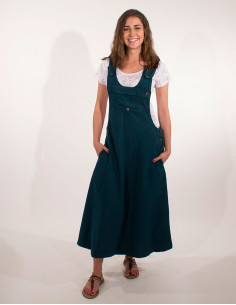 Cotton Top Dress with Sw Dungarees 2