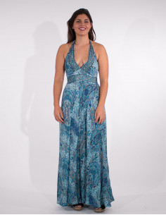 Long polyester dress bare...