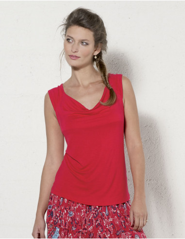 95% viscose 5% elastane plain t-shirt