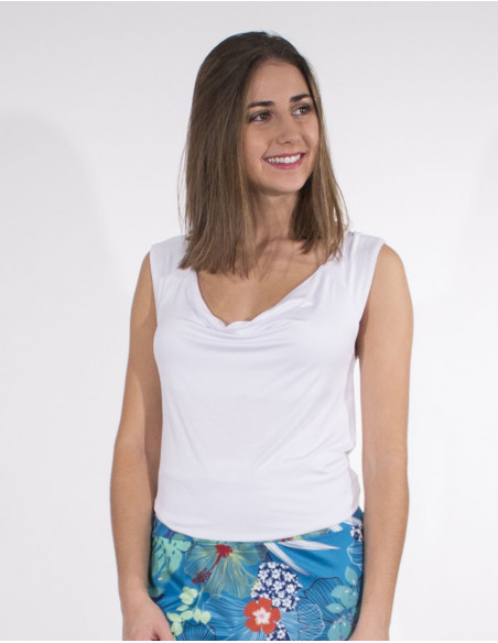 95% viscose 5% elastane plain t-shirt