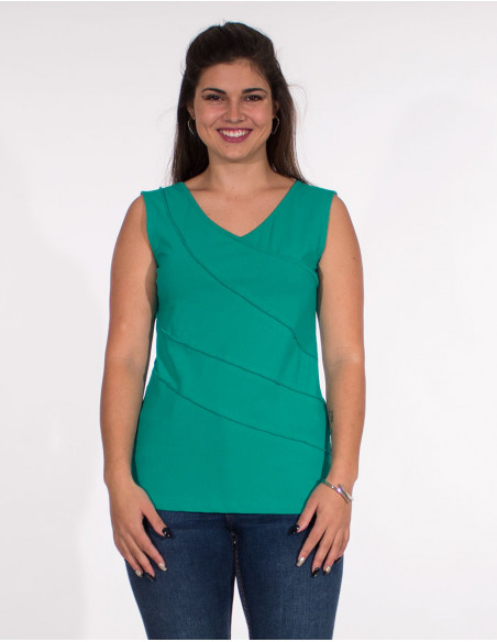 TShirt 95% Coton 5% Elasthanne Sans Manc