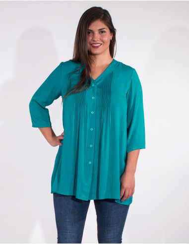 Plain viscose tunic