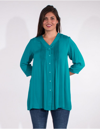 Plain viscose tunic