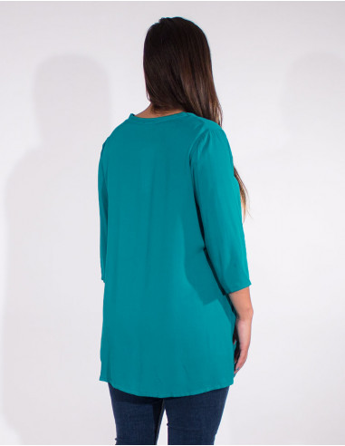 Plain viscose tunic