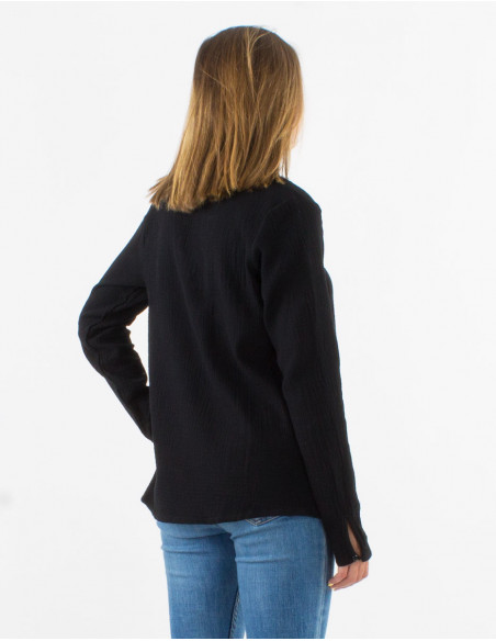 Cotton double gaze blouse