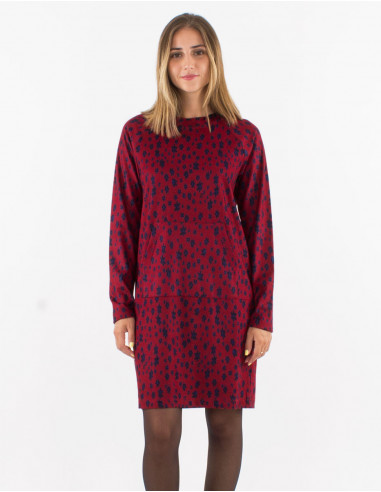 Knitted 60% rayon 33% polyester 7% elastane dress