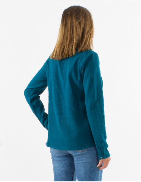 Cotton double gaze blouse