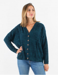 Veste maille 95% Polyester 5% Elasthanne 2