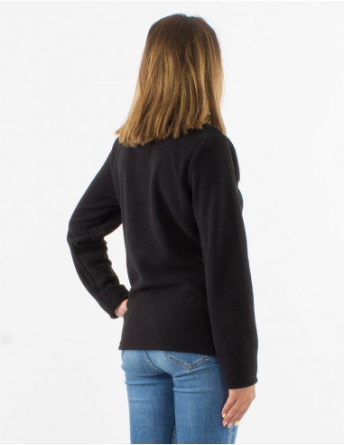 Knitted polyester polar jacket