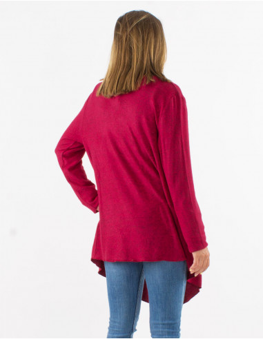 Knitted 74% rayon 21% polyester 5% elastane jacket