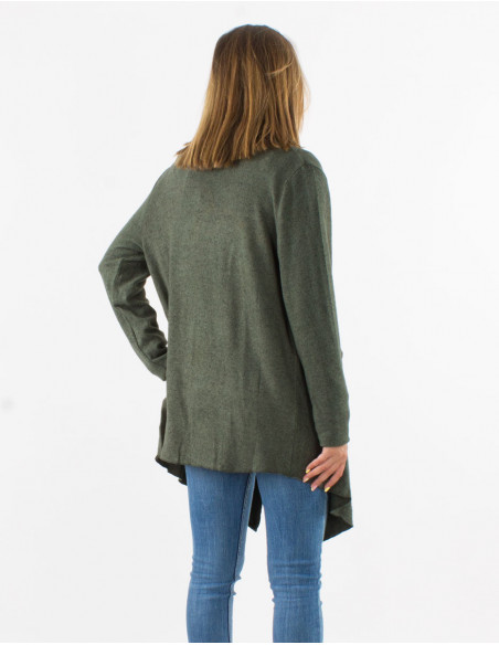 Knitted 74% rayon 21% polyester 5% elastane jacket