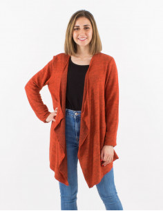 Veste maille 74% viscose 21% polyester 5% élasthanne 2