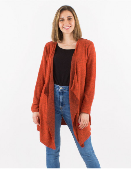 Knitted 74% rayon 21% polyester 5% elastane jacket