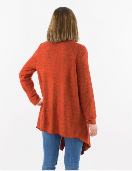 Knitted 74% rayon 21% polyester 5% elastane jacket