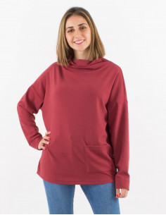 Pull maille 95% Polyester 5% Elasthanne col 2