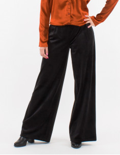 Pantalon en velours ras 2
