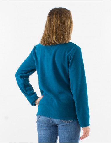 Knitted polyester polar jacket