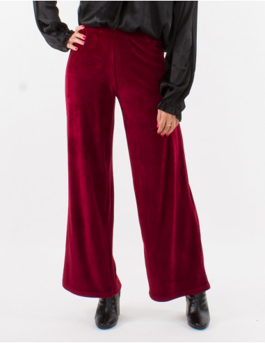 Pantalon en velours ras