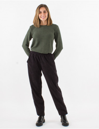 Pantalon en velours côtelé