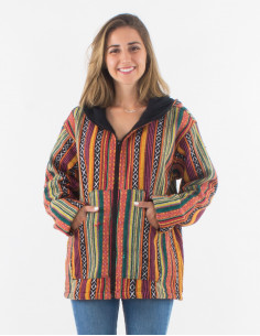 Cotton gueri polar hooded jacket with lining 2