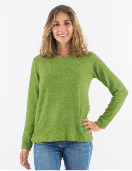 Knitted Sweater 74% Viscose 21% Polyester 5% Elasthanne