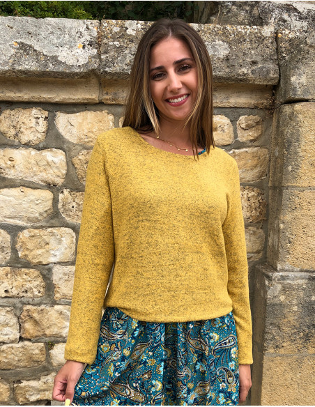 Knitted Sweater 74% Viscose 21% Polyester 5% Elasthanne