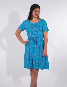 Robe Viscose Manches Courtes