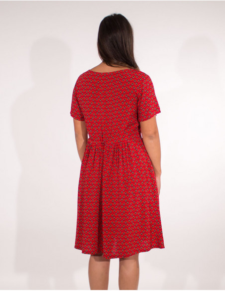 Robe Viscose Manches Courtes