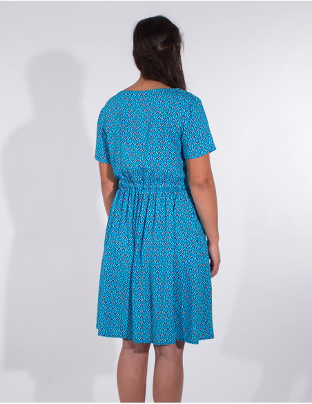 Robe Viscose Manches Courtes