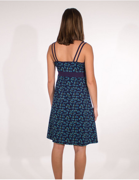 Robe Maille bretelles doubles