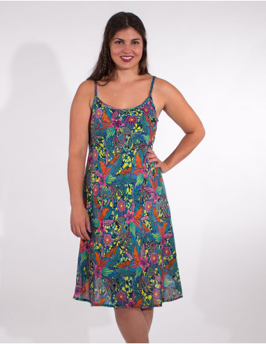 Tindaya printed viscose dress