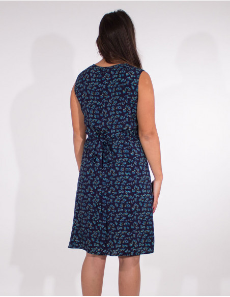 Robe Viscose Sans Manches Portefeuille I