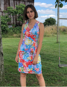 Paradise print sleeveless...