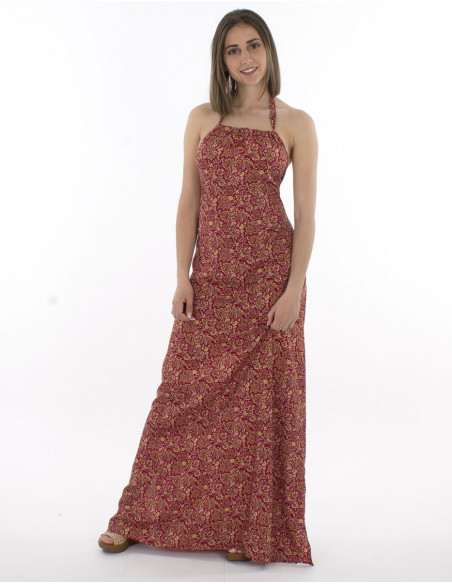 Robe Longue Polyester Bretelles Sari