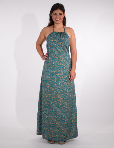 Robe Longue Polyester Bretelles Sari