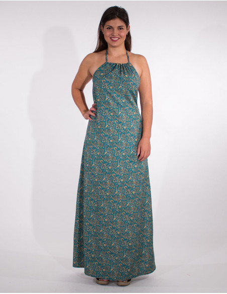 Robe Longue Polyester Bretelles Sari