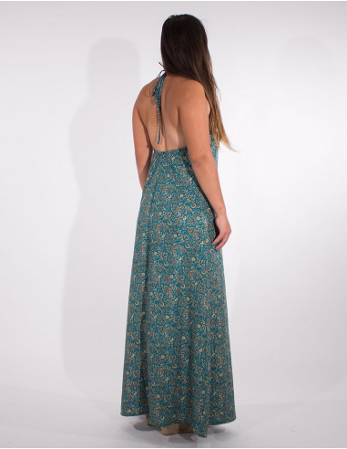 Sari long strapped polyester dress