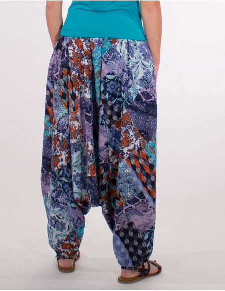 Hania printed cotton 3 in 1 harem pants