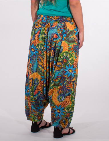 Guava printed cotton 3 in 1 harem pants