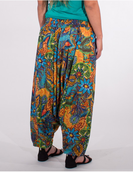 Guava printed cotton 3 in 1 harem pants