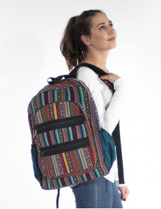 Sac A Dos Coton Chevrons...