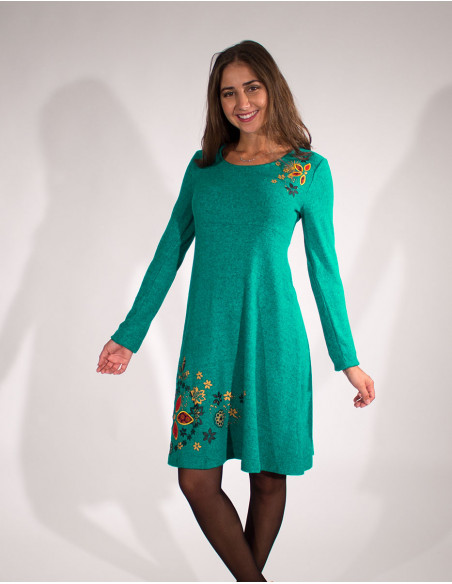 Robe Maille 74% Viscose 21% Polyester 5%