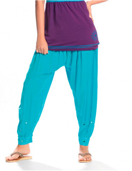 Women's viscose saroual with mirrors M 95CM