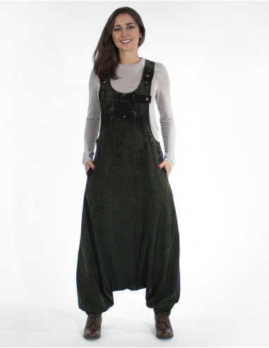 Women's Cotton Dungarees Sw Plain