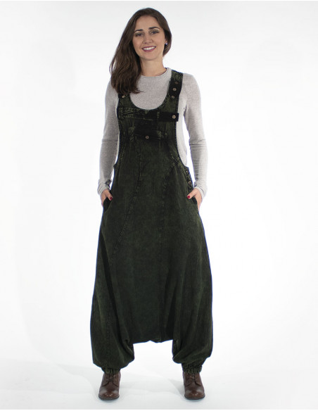 Women's Cotton Dungarees Sw Plain