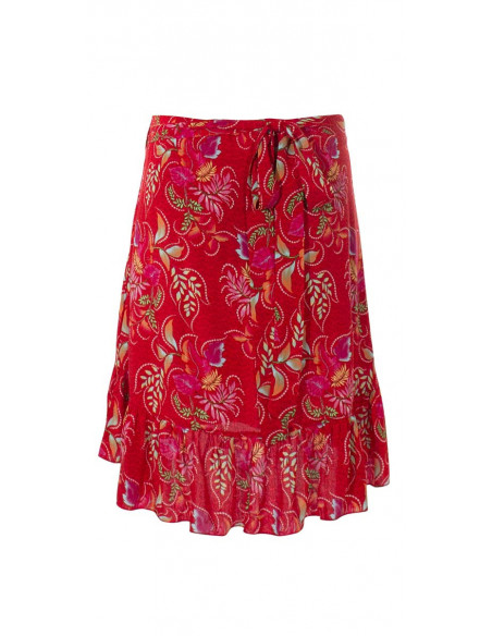 Jupe Courte Viscose Portefeuille Imprime