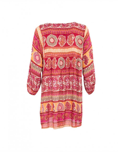 3/4 Sleeve Viscose Tunic Indi Print