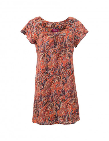 Tunic Polyester Short Sleeve Sari